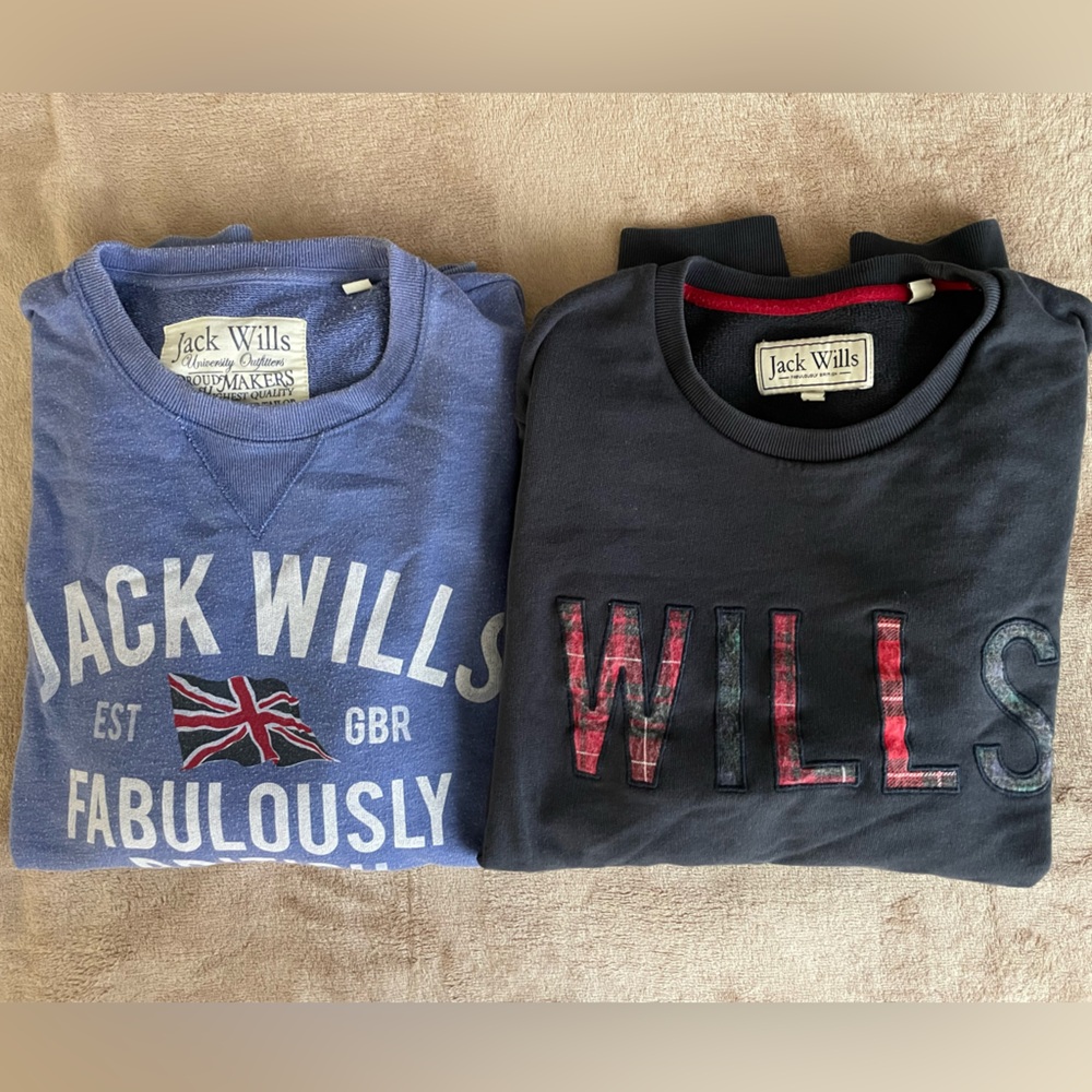 TWO Jack Wills Casual Crewneck Sweaters, Size M
